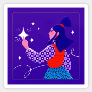 Reach for the bright stars Sticker